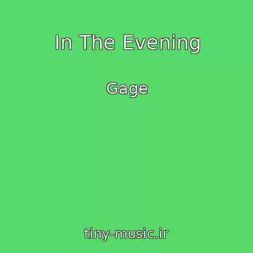 کاور آهنگ In The Evening از Gage