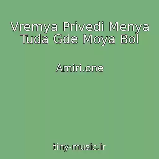 کاور آهنگ Vremya Privedi Menya Tuda Gde Moya Bol از Amiri.one