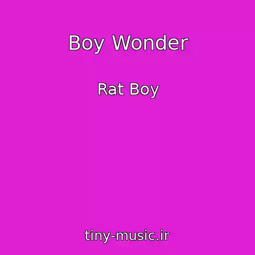 کاور آهنگ Boy Wonder از Rat Boy