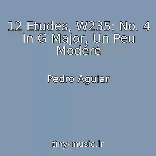 کاور آهنگ 12 Etudes, W235: No. 4 In G Major, Un Peu Modéré از Pedro Aguiar