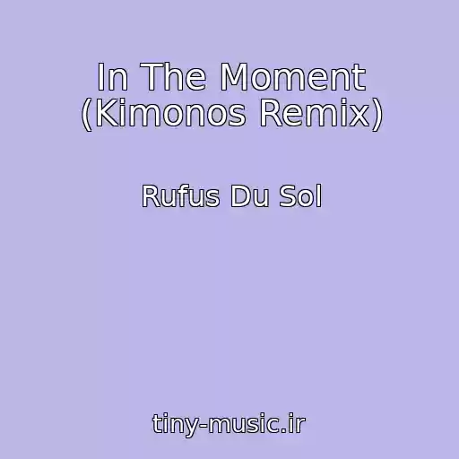 کاور آهنگ In The Moment (Kimonos Remix) از Rufus Du Sol