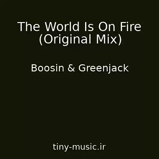 کاور آهنگ The World Is On Fire (Original Mix) از Boosin & Greenjack