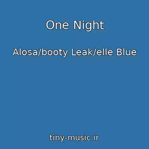 کاور آهنگ One Night از Alosa/booty Leak/elle Blue