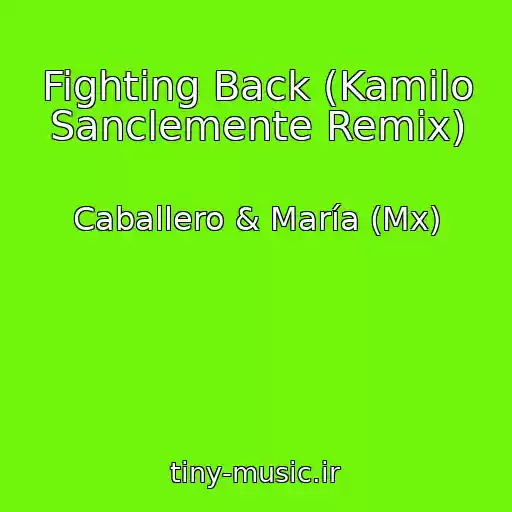 کاور آهنگ Fighting Back (Kamilo Sanclemente Remix) از Caballero & María (Mx)