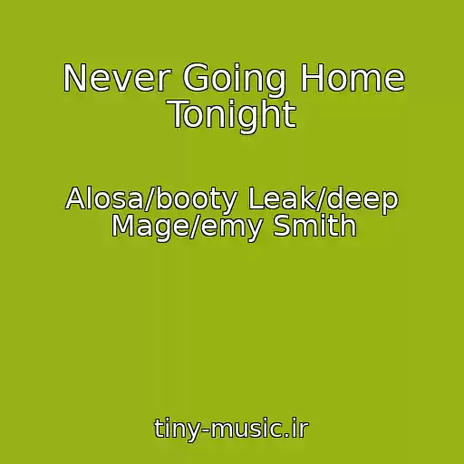 کاور آهنگ Never Going Home Tonight از Alosa/booty Leak/deep Mage/emy Smith
