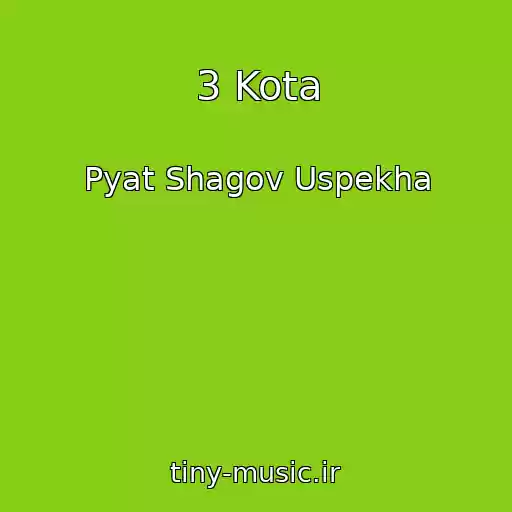 کاور آهنگ 3 Kota از Pyat Shagov Uspekha
