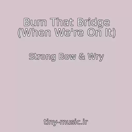 کاور آهنگ Burn That Bridge (When We're On It) از Strong Bow & Wry