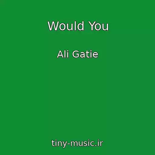 کاور آهنگ Would You از Ali Gatie