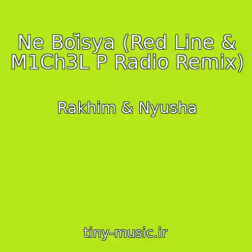 کاور آهنگ Ne Boĭsya (Red Line & M1Ch3L P Radio Remix) از Rakhim & Nyusha