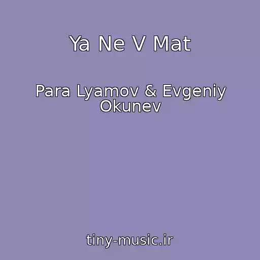 کاور آهنگ Ya Ne V Mat از Para Lyamov & Evgeniy Okunev
