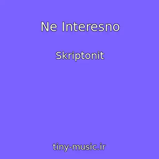 کاور آهنگ Ne Interesno از Skriptonit