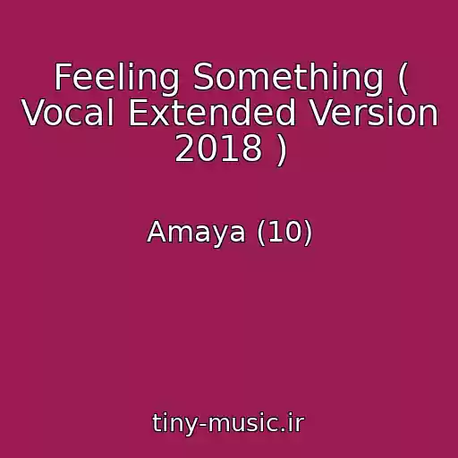 کاور آهنگ Feeling Something ( Vocal Extended Version 2018 ) از Amaya (10)
