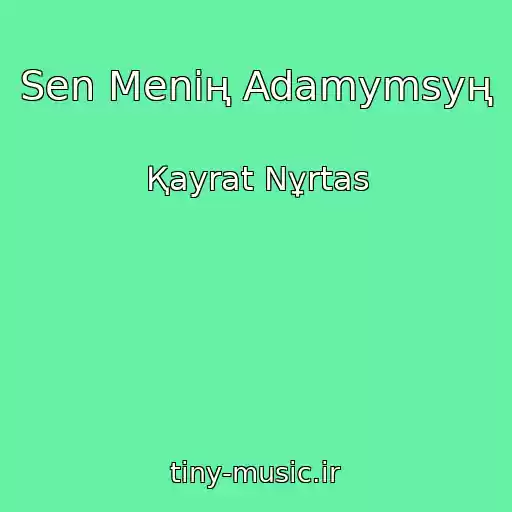 کاور آهنگ Sen Menің Adamymsyң از Қayrat Nұrtas