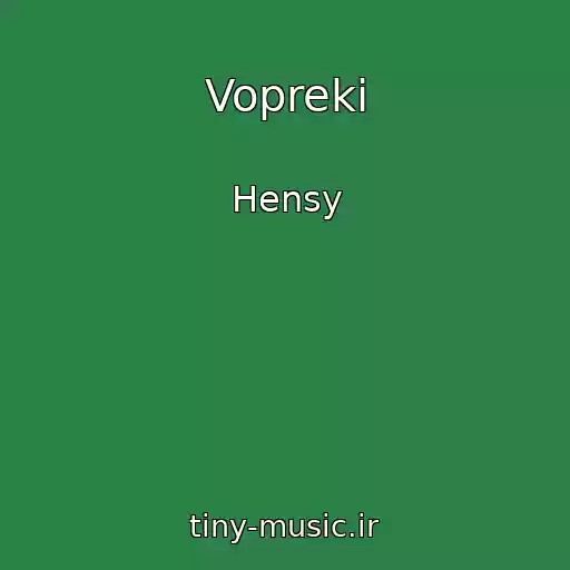 کاور آهنگ Vopreki از Hensy