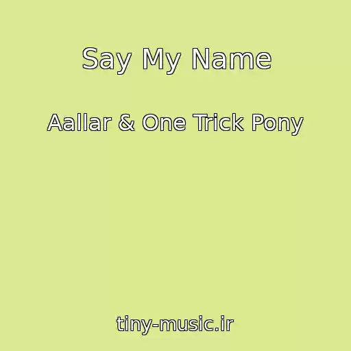 کاور آهنگ Say My Name از Aallar & One Trick Pony