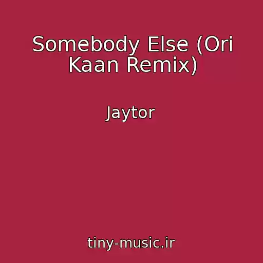 کاور آهنگ Somebody Else (Ori Kaan Remix) از Jaytor