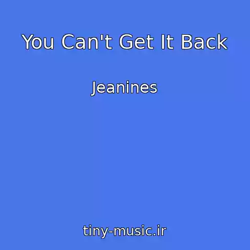 کاور آهنگ You Can't Get It Back از Jeanines