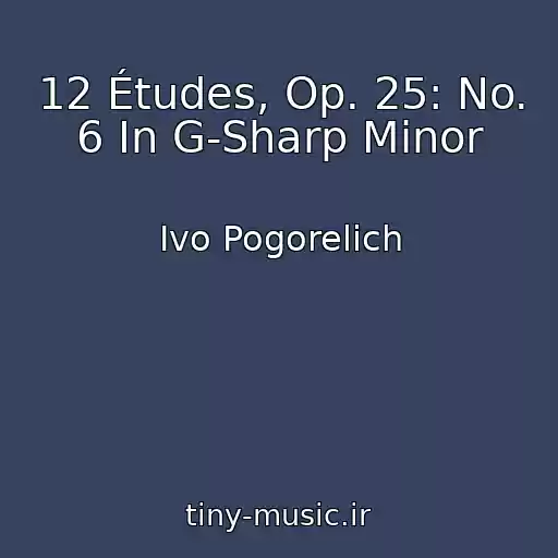 کاور آهنگ 12 Études, Op. 25: No. 6 In G-Sharp Minor از Ivo Pogorelich