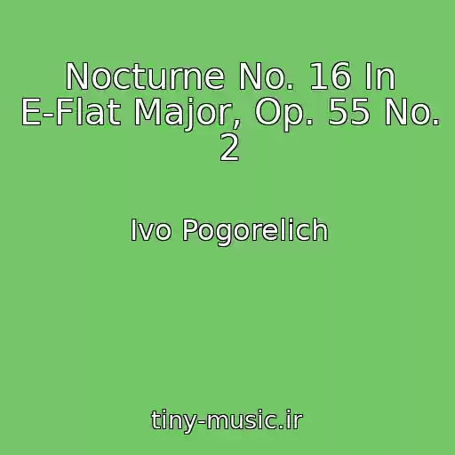 کاور آهنگ Nocturne No. 16 In E-Flat Major, Op. 55 No. 2 از Ivo Pogorelich