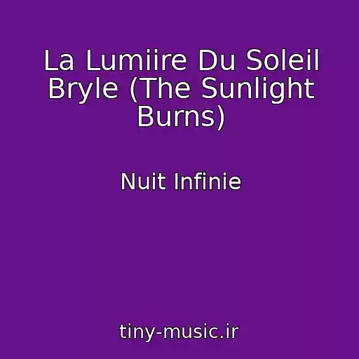 کاور آهنگ La Lumiire Du Soleil Bryle (The Sunlight Burns) از Nuit Infinie