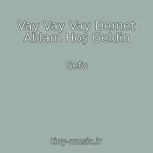 کاور آهنگ Vay Vay Vay Demet Ablam Hoş Geldin از Sefo