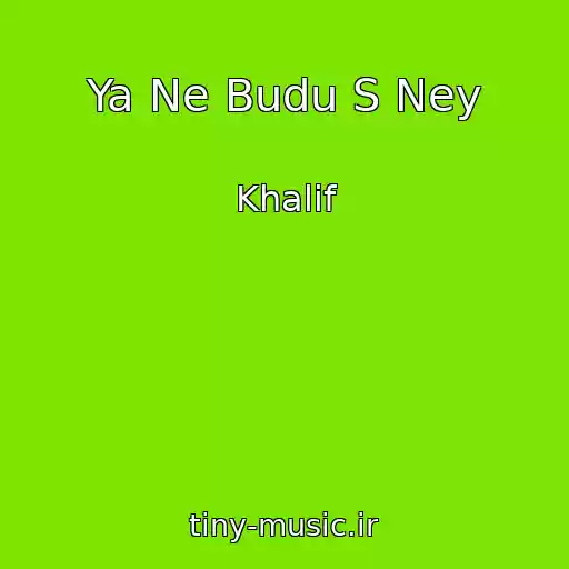 کاور آهنگ Ya Ne Budu S Ney از Khalif
