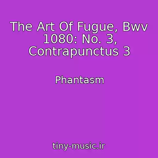 کاور آهنگ The Art Of Fugue, Bwv 1080: No. 3, Contrapunctus 3 از Phantasm