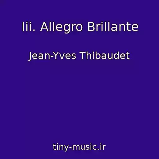 کاور آهنگ Iii. Allegro Brillante از Jean-Yves Thibaudet
