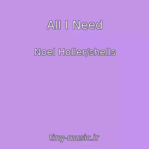 کاور آهنگ All I Need از Noel Holler/shells