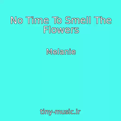 کاور آهنگ No Time To Smell The Flowers از Melanie