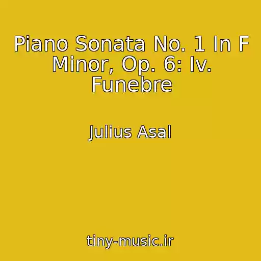 کاور آهنگ Piano Sonata No. 1 In F Minor, Op. 6: Iv. Funebre از Julius Asal