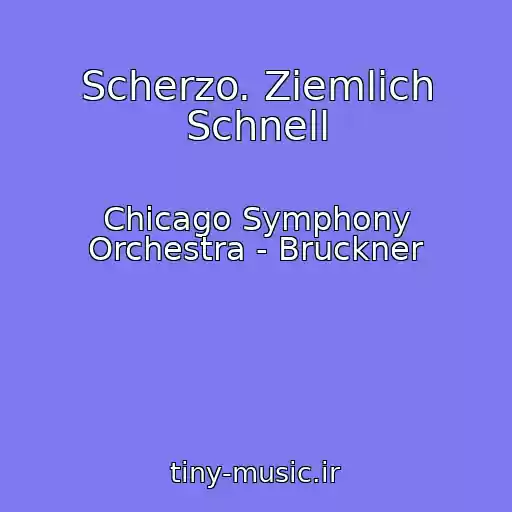 کاور آهنگ Scherzo. Ziemlich Schnell از Chicago Symphony Orchestra - Bruckner