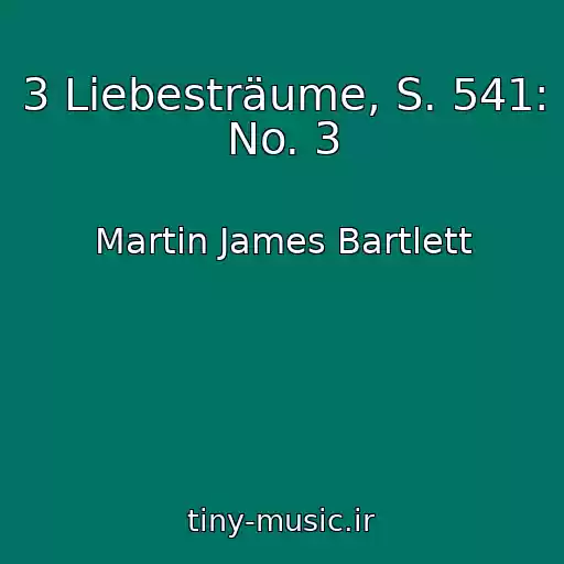 کاور آهنگ 3 Liebesträume, S. 541: No. 3 از Martin James Bartlett