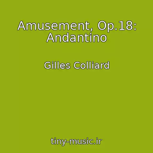 کاور آهنگ Amusement, Op.18: Andantino از Gilles Colliard