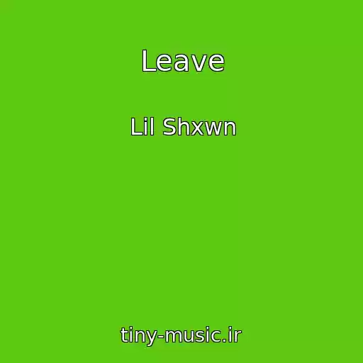کاور آهنگ Leave از Lil Shxwn