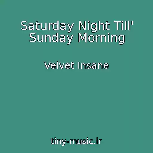 کاور آهنگ Saturday Night Till' Sunday Morning از Velvet Insane