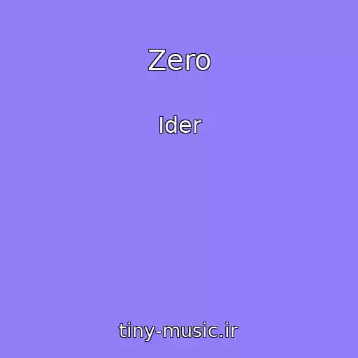 کاور آهنگ Zero از Ider