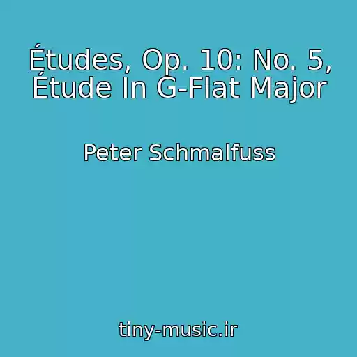 کاور آهنگ Études, Op. 10: No. 5, Étude In G-Flat Major از Peter Schmalfuss