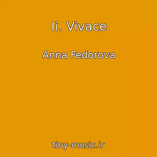 کاور آهنگ Ii. Vivace از Anna Fedorova