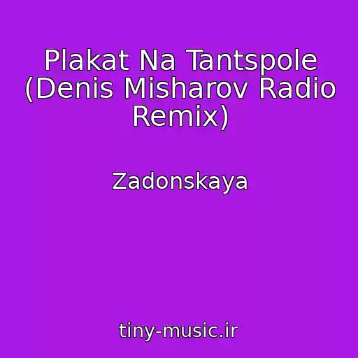 کاور آهنگ Plakat Na Tantspole (Denis Misharov Radio Remix) از Zadonskaya