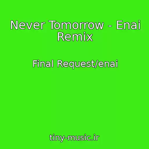 کاور آهنگ Never Tomorrow - Enai Remix از Final Request/enai