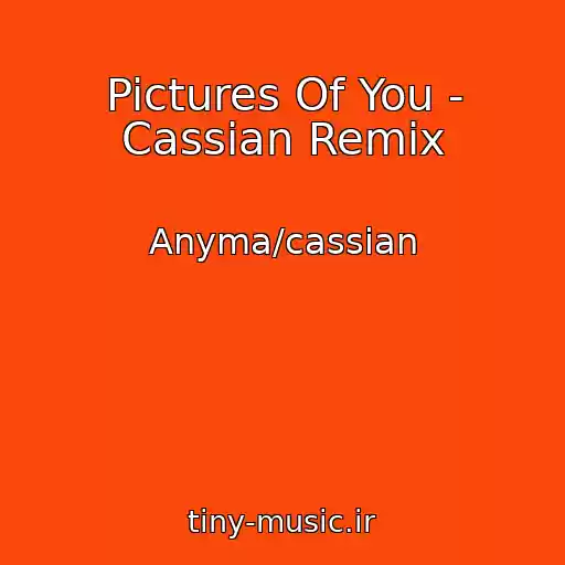 کاور آهنگ Pictures Of You - Cassian Remix از Anyma/cassian