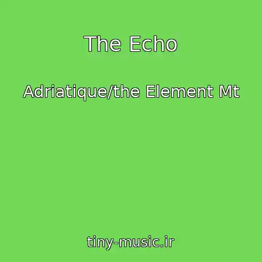 کاور آهنگ The Echo از Adriatique/the Element Mt