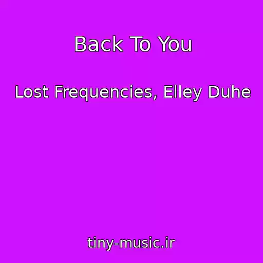 کاور آهنگ Back To You از Lost Frequencies, Elley Duhe