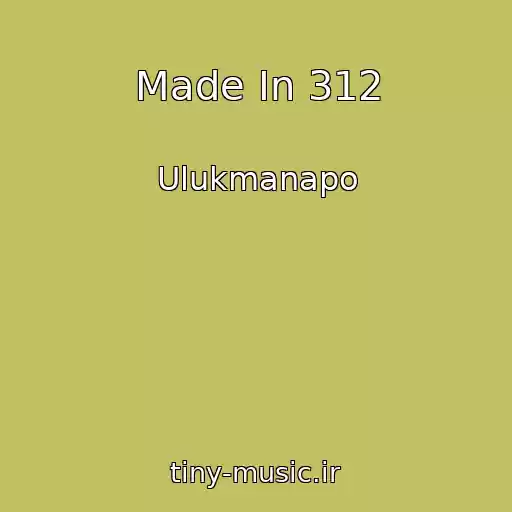 کاور آهنگ Made In 312 از Ulukmanapo