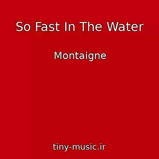 کاور آهنگ So Fast In The Water از Montaigne