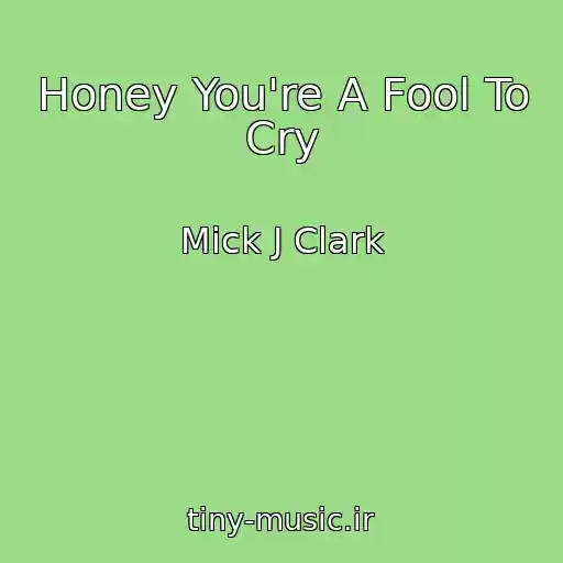 کاور آهنگ Honey You're A Fool To Cry از Mick J Clark