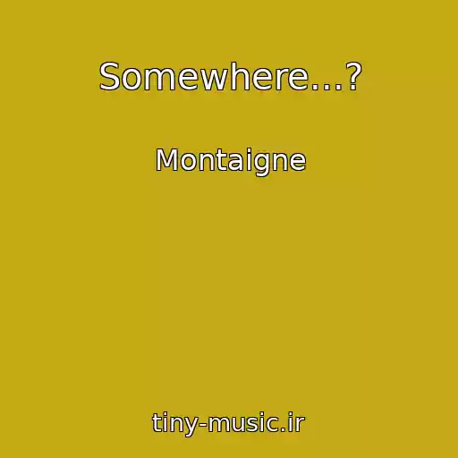 کاور آهنگ Somewhere...? از Montaigne