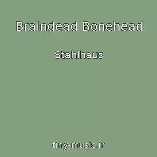 کاور آهنگ Braindead Bonehead از Stahlhaus