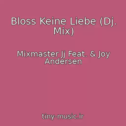 کاور آهنگ Bloss Keine Liebe (Dj. Mix) از Mixmaster Jj Feat. & Joy Andersen